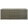 Patio Storage Box Poly Rattan 70.9"x35.4"x29.5" Gray
