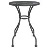 Patio Table √ò23.6"x28.3" Expanded Metal Mesh Anthracite