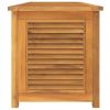 Patio Storage Box with Bag 59.1"x19.7"x20.9" Solid Wood Teak