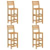 5 Piece Patio Bar Set Solid Acacia Wood