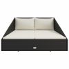 Patio Bed Black 79.1"x54.7" Poly Rattan