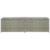 Patio Storage Box Poly Rattan 78.7"x19.6"x23.6" Gray