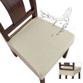 T-type Polyester Waterproof Chair Cover (Option: Beige-50*50*8)