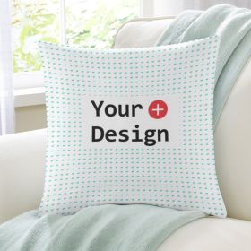 POD Home Fashion Simple Pillow Cover Customized Contact Business (Option: Photo Color-12x12inch)